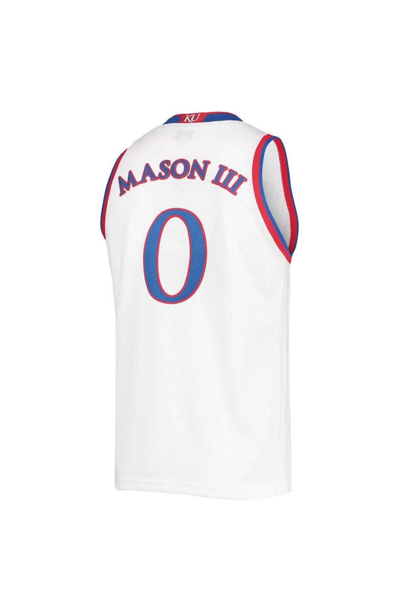 Retro Brand Men's Original Retro Brand Frank Mason III White Kansas Jayhawks Commemorative Classic Basketball Jersey, Alternate, color, 