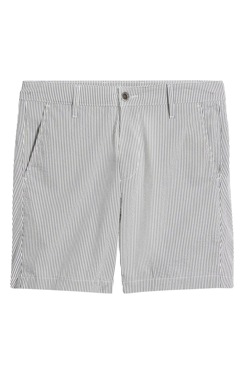 AG Cipher Slim Fit Stripe Seersucker Chino Shorts, Alternate, color, Charcoal Stripe