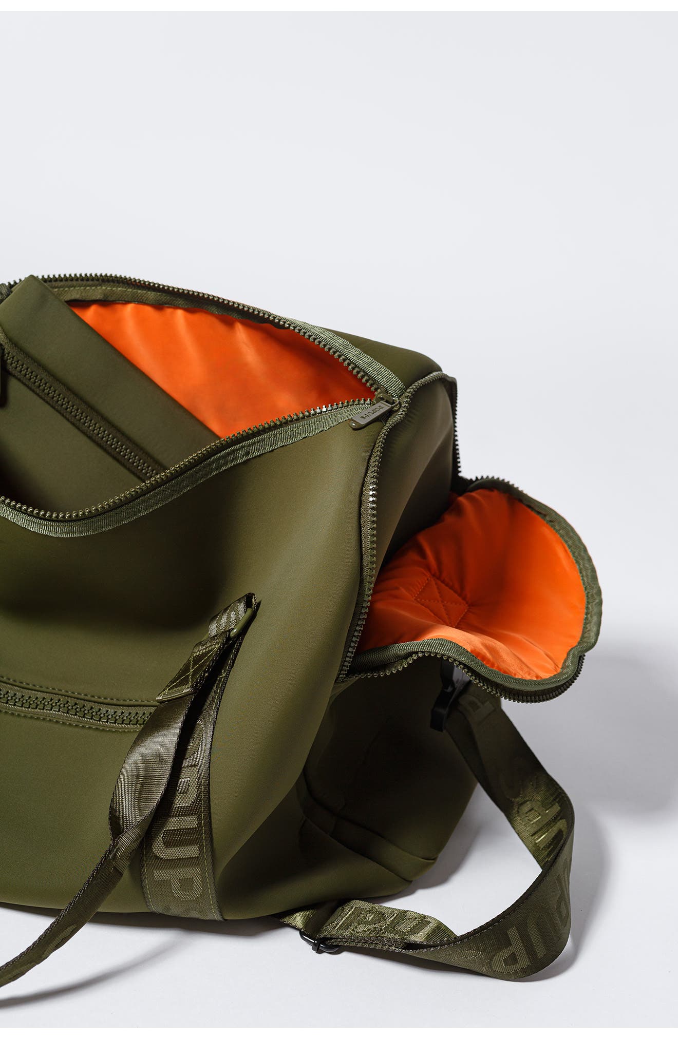 Weekend Neoprene Duffel Bag, Alternate, color, GREEN