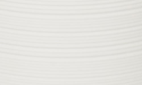 Roselli Trading Company Dubai Ceramic Wastebasket In White