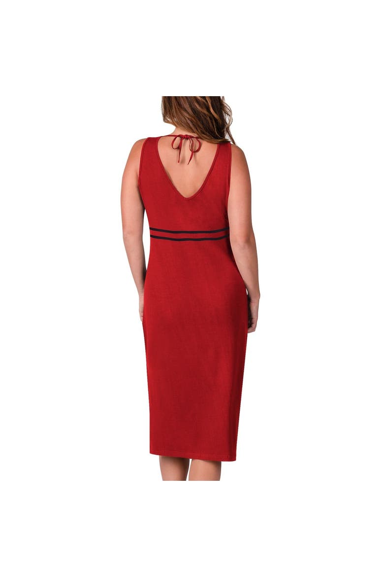 Women's G-III 4Her by Carl Banks Red Georgia Bulldogs Training V-Neck Maxi Dress, Alternate, color, Red