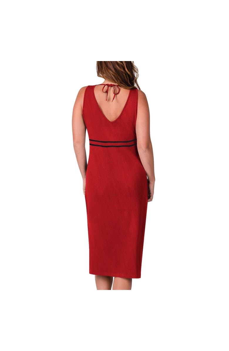 G-III 4HER BY CARL BANKS Women's G-III 4Her by Carl Banks Red Georgia Bulldogs Training V-Neck Maxi Dress, Alternate, color, 