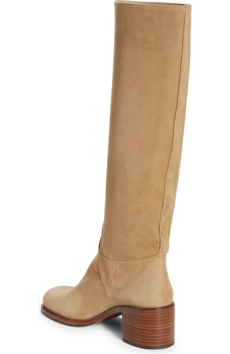 Prada Tronchetti Block Heel Knee High Boot, Alternate, color,