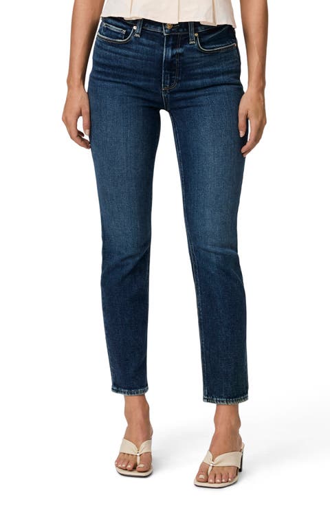 Cindy High Waist Ankle Straight Leg Jeans (Arpeggio)