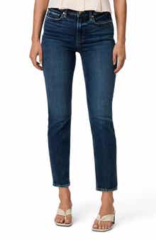 PAIGE Cindy High Waist Ankle Straight Leg Jeans
