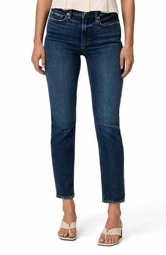 PAIGE Cindy High Waist Ankle Straight Leg Jeans