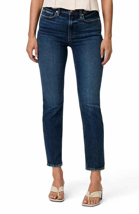 PAIGE Cindy High Waist Ankle Straight Leg Jeans
