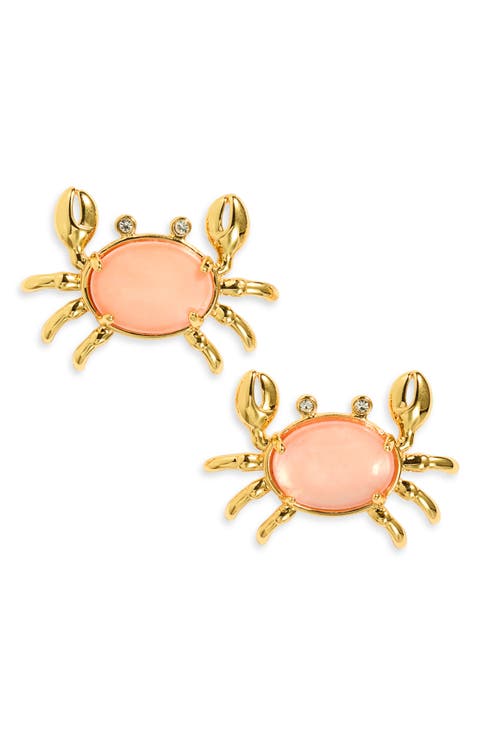 Tide Pool Crab Stud Earrings