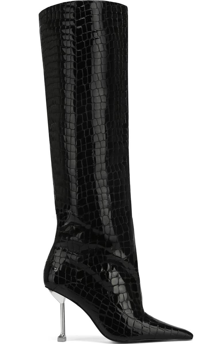 Naked Wolfe Texas Croc Patent Leather, Alternate, color, Black