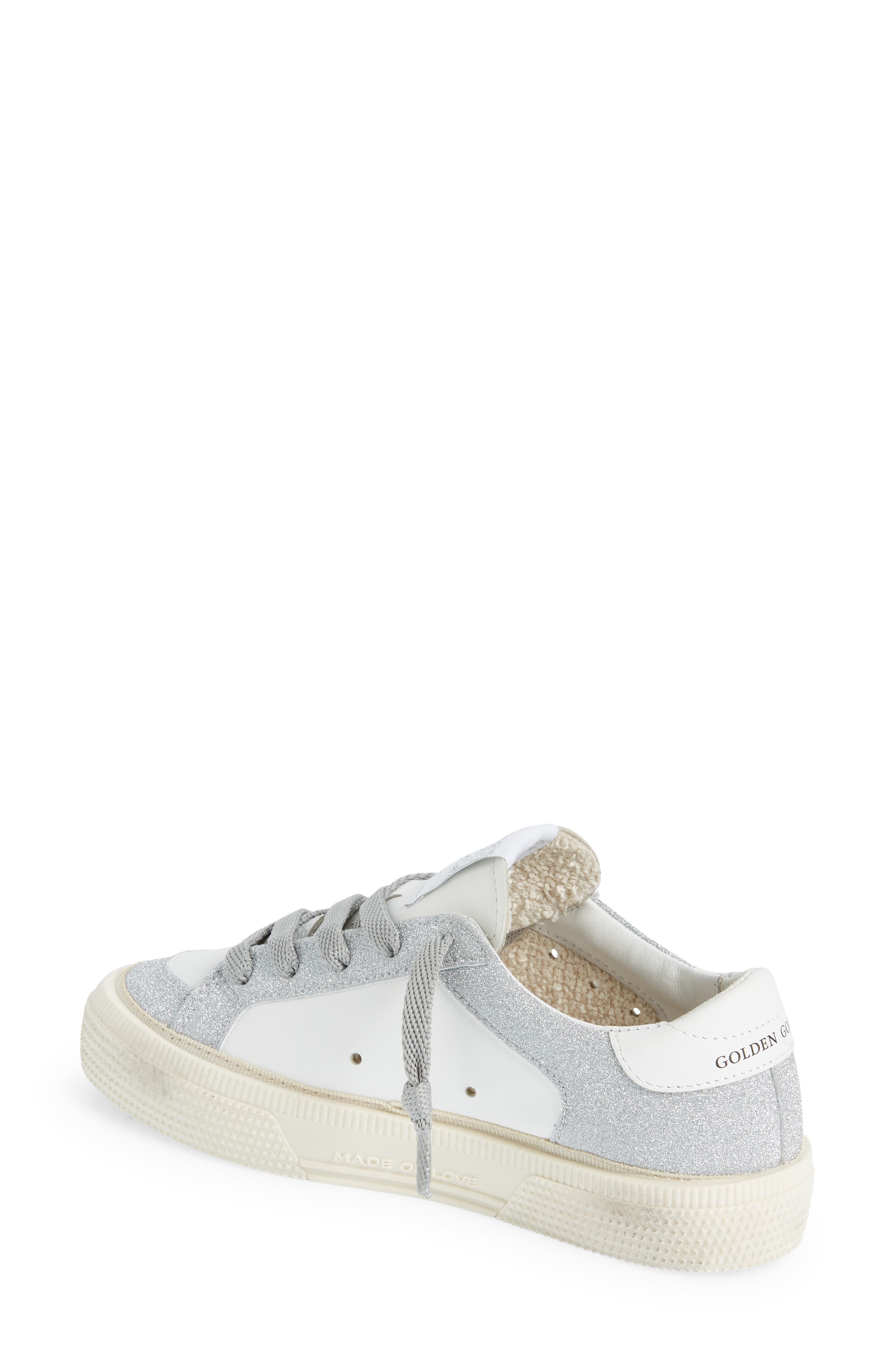 Golden Goose Kids' May Glitter Low Top Sneaker, Alternate, color, 