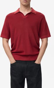 MANGO Structured Knit Polo