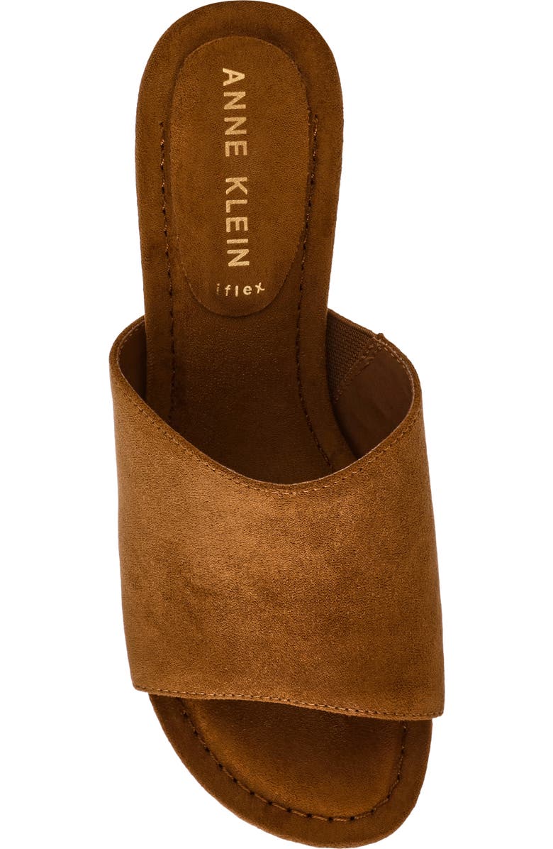 Anne Klein Charisma Wedge Slide Sandal, Alternate, color, Hazelnut