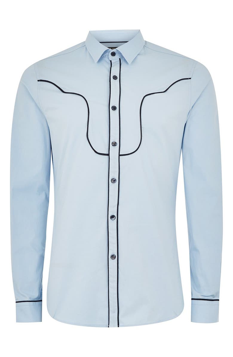 Topman Classic Fit Western Sport Shirt, Alternate, color,