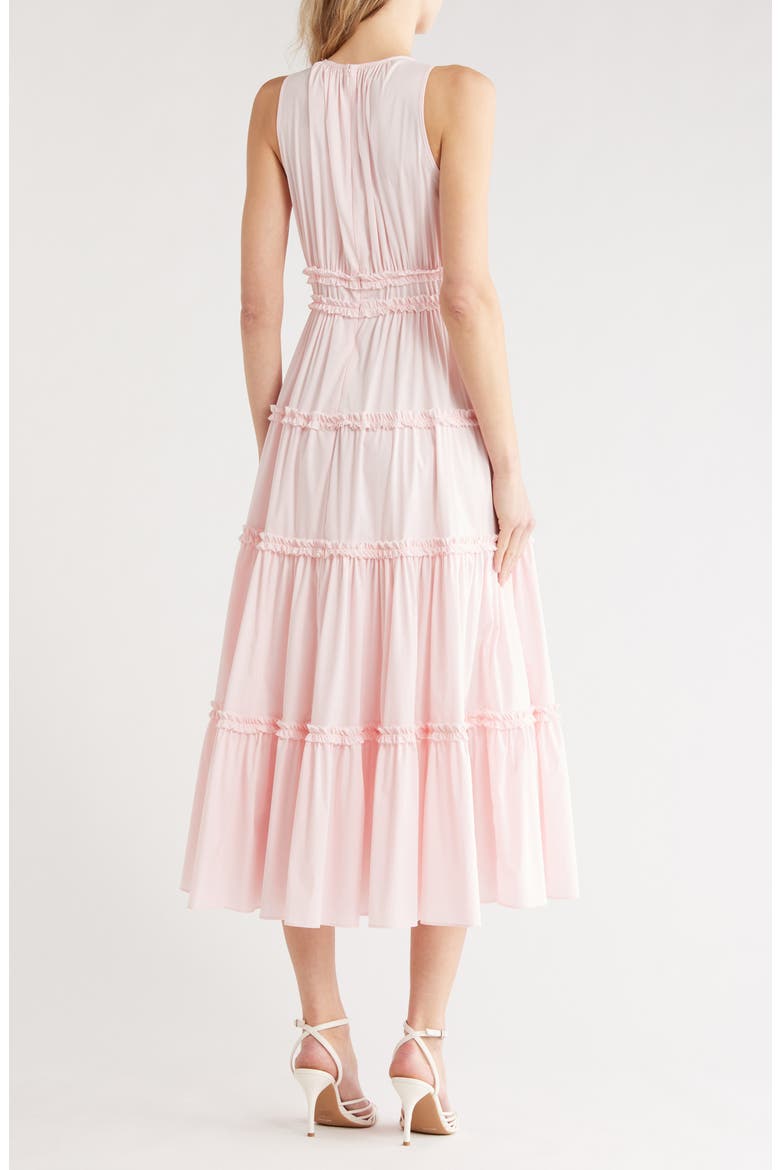 Sirrina Ruffle Tiered Dress, Alternate, color, PALE FLAMINGO