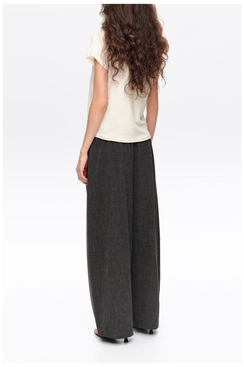 Fluid Corduroy Barrel Leg Joggers, Alternate, color, DARK GREY MELANGE