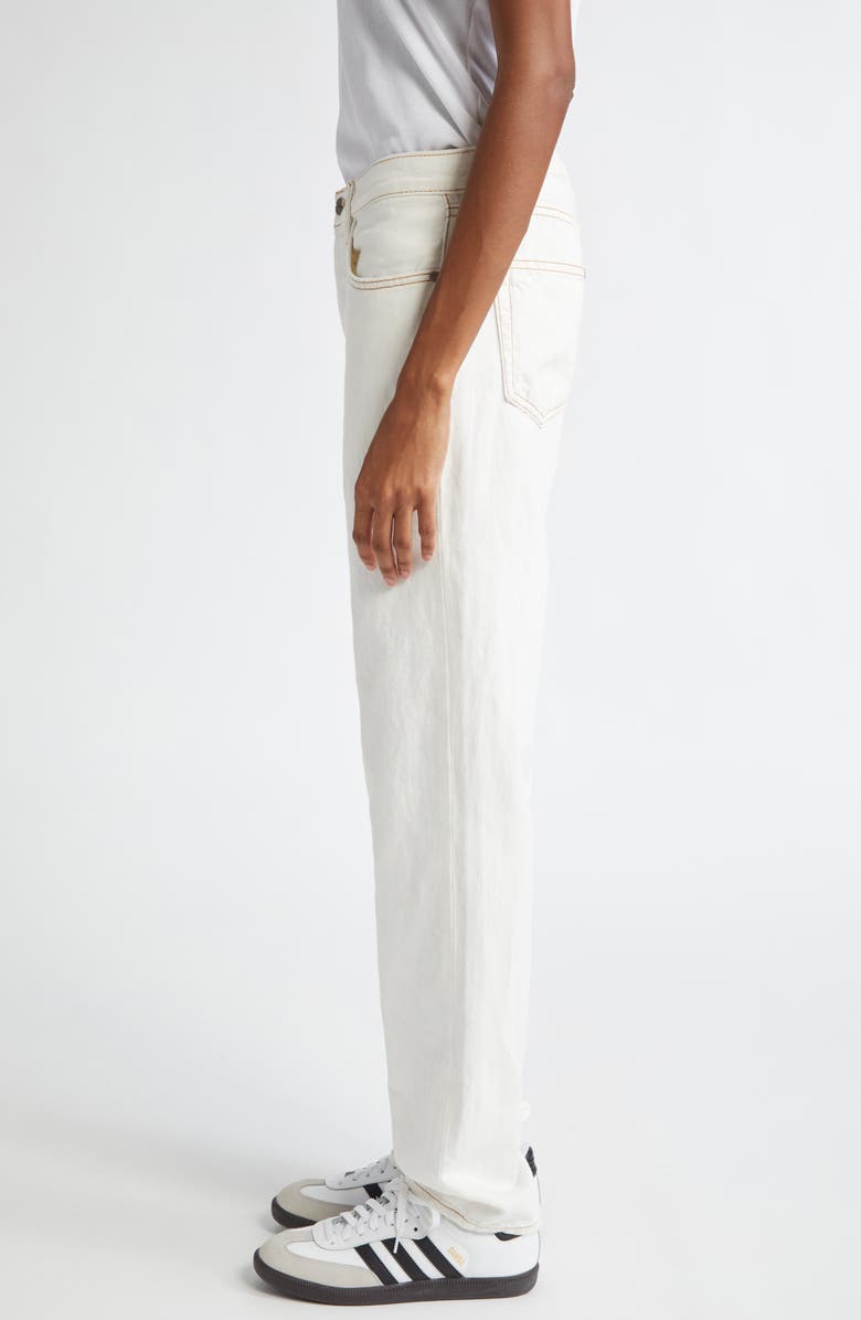 TWP Pony Boy Straight Leg Jeans, Alternate, color, White