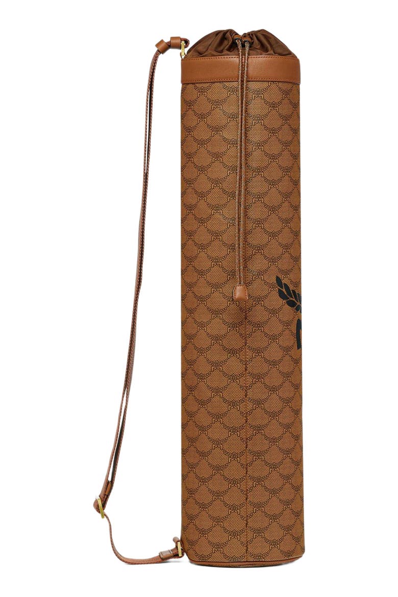 Ottomar Yoga Mat Holder in Lauretos, Alternate, color, COGNAC
