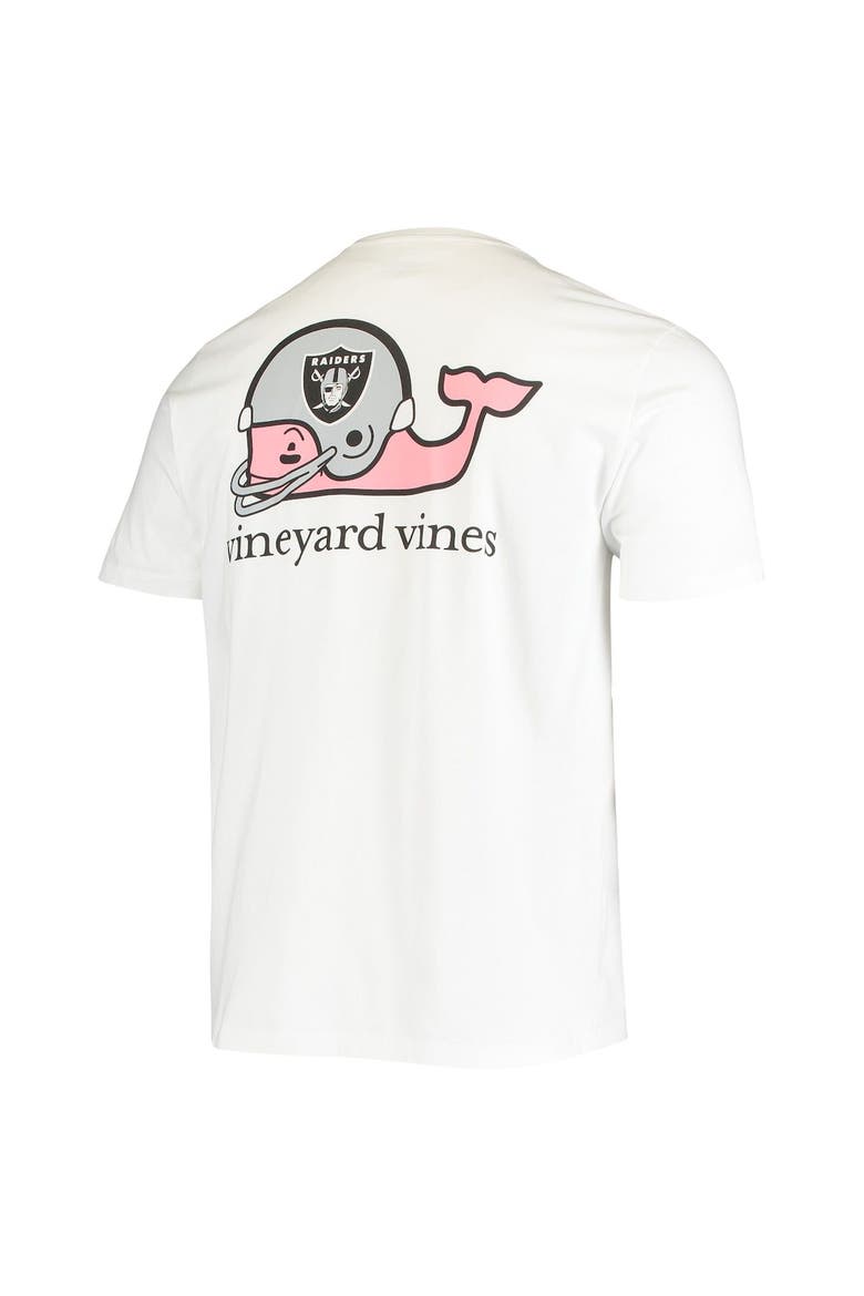 Men's Vineyard Vines White Las Vegas Raiders Big & Tall Helmet T-Shirt, Alternate, color, White