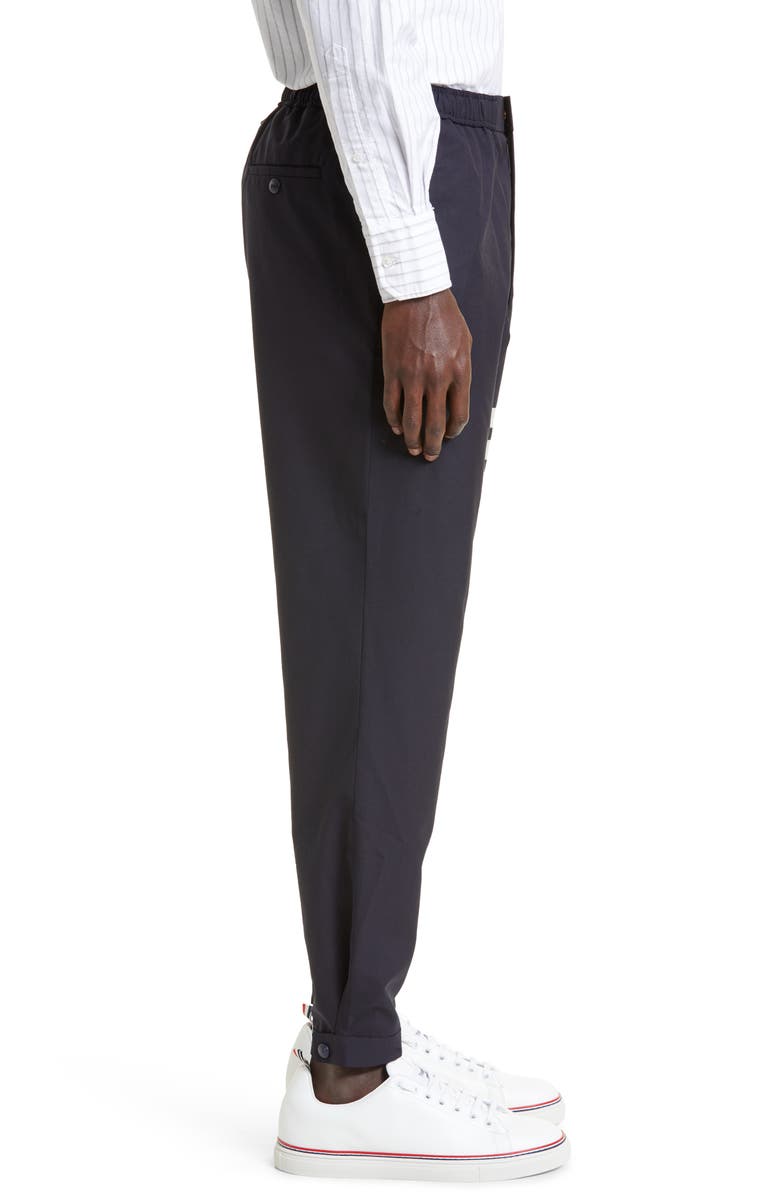 Thom Browne 4-Bar Wool Track Pants, Alternate, color, Navy