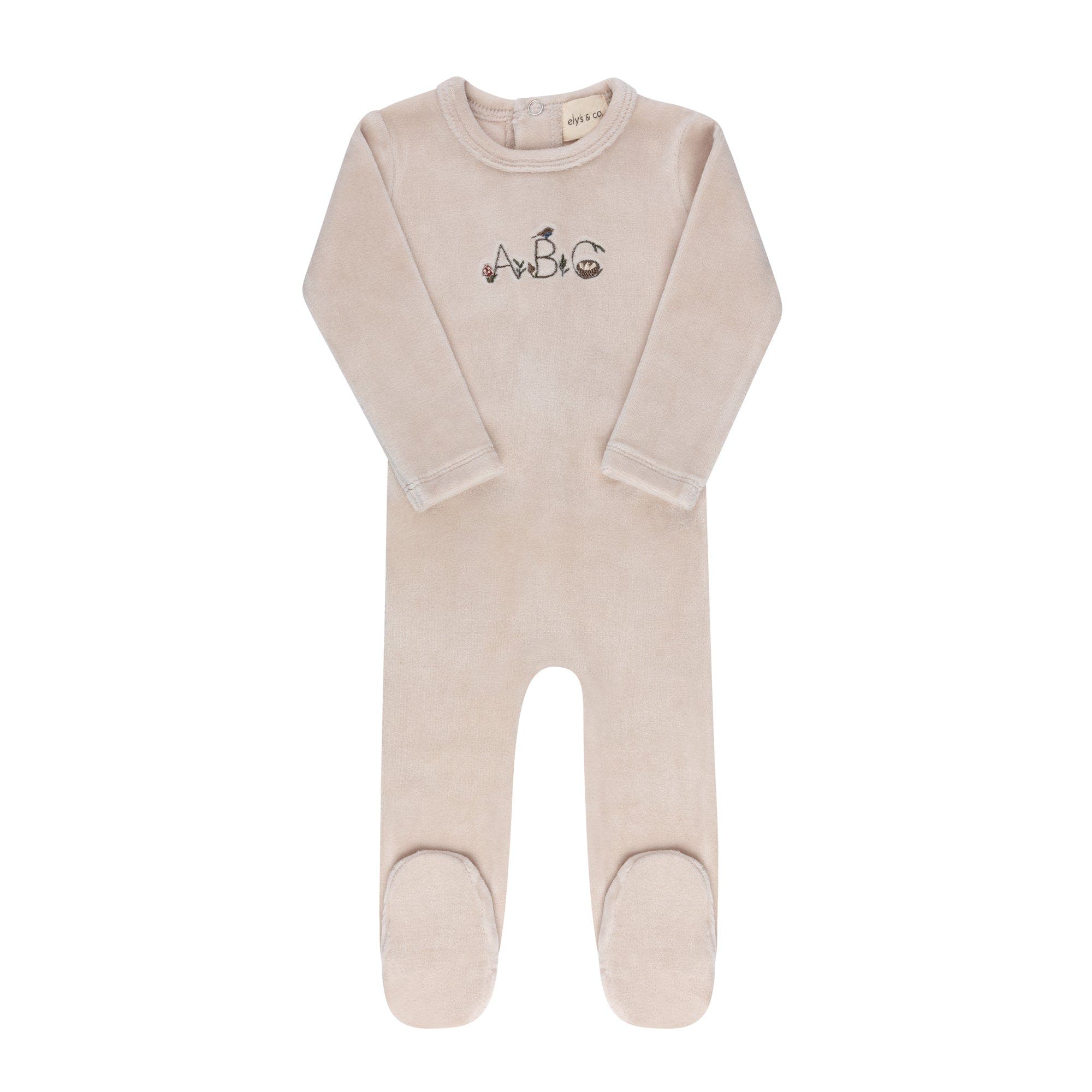 Ely's & Co. Embroidered ABC Collection Footie | Nordstrom