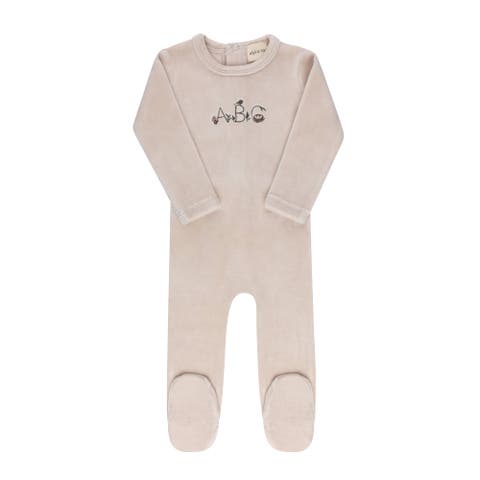 Embroidered ABC Collection Footie