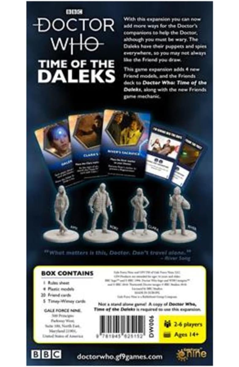 Gale Force 9 Doctor Who Time of the Daleks Expansion Pond And Friends, Alternate, color, Multicolored