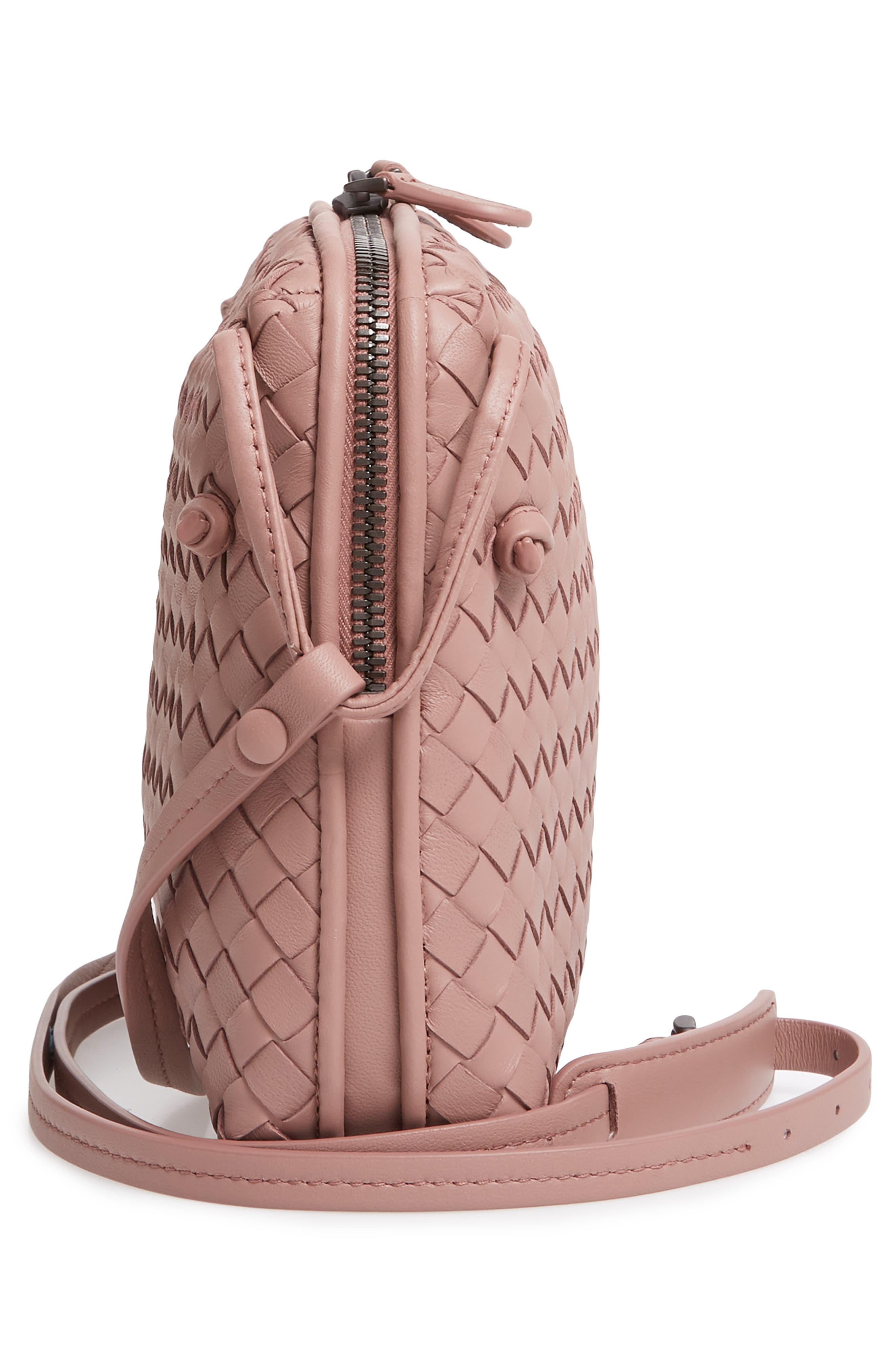 Bottega Veneta Nodini Woven Leather Crossbody Bag, Alternate, color, 