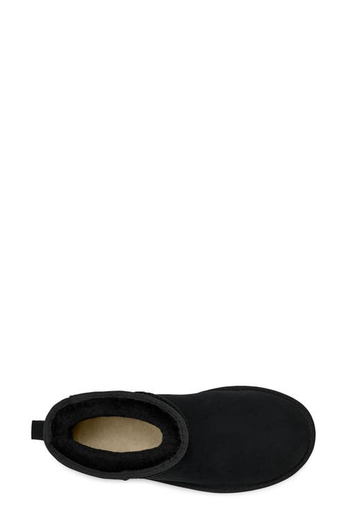 Ugg Classic Mini Platform Womens Suede Ankle Boots In Black