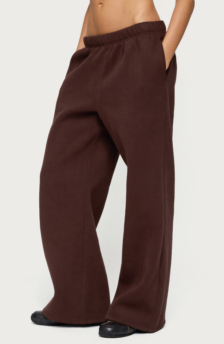 EDIKTED Really Edikted Sweatpants, Alternate, color, Brown