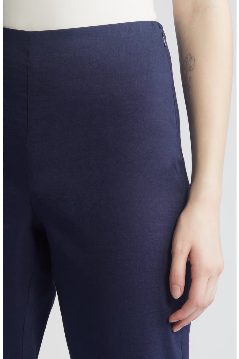 Tori Linen Blend Pants, Alternate, color, NAVY