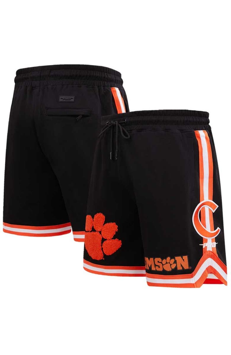 PRO STANDARD Men's Pro Standard Black Clemson Tigers Classic Shorts, Main, color,