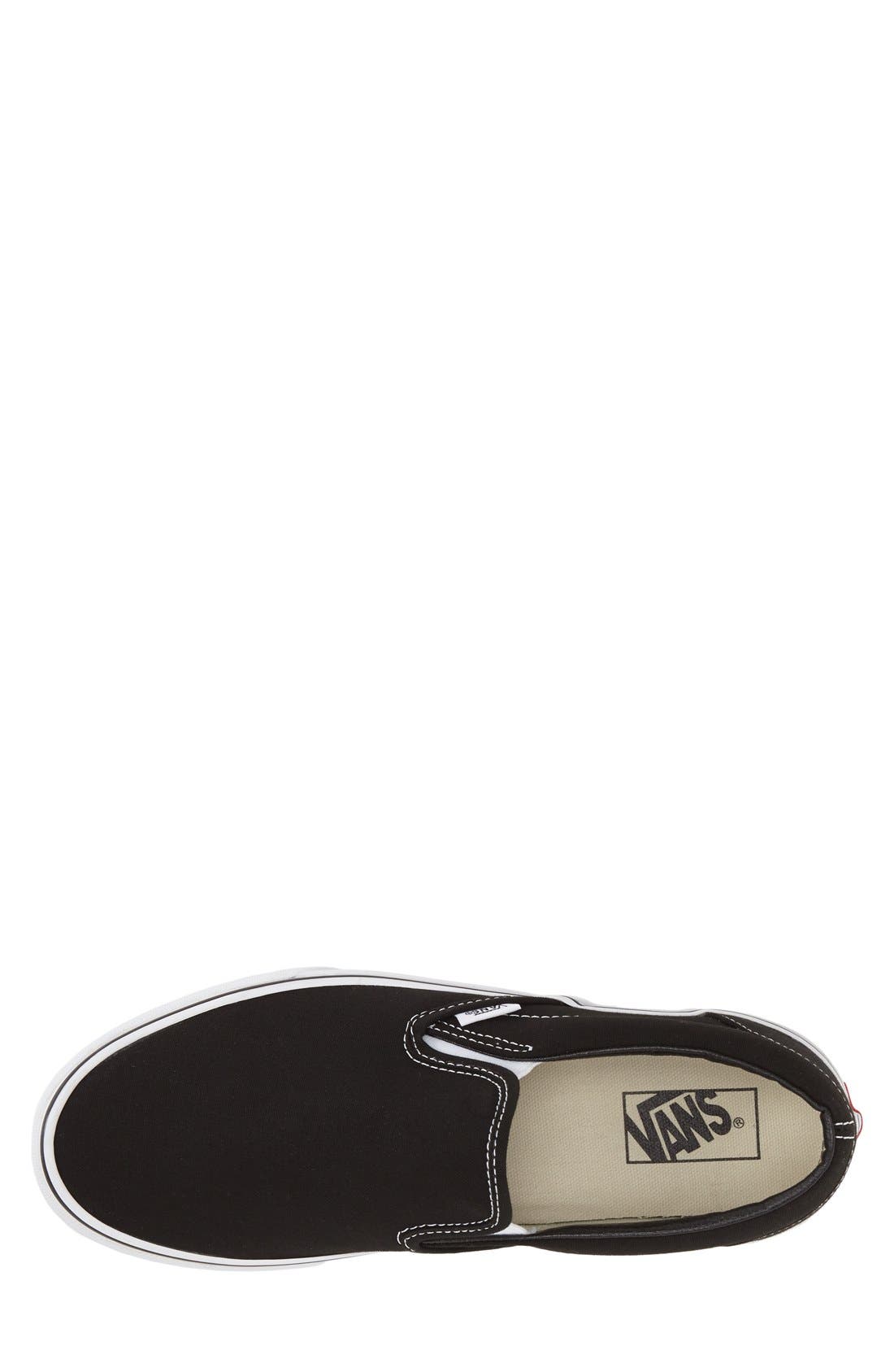 Vans Classic Slip-On Sneaker, Alternate, color, Black