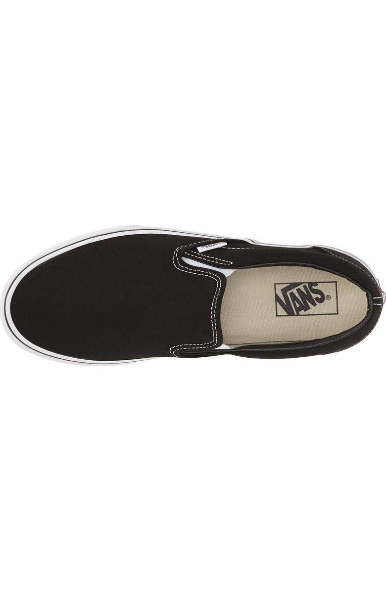 Vans Classic Slip-On Sneaker, Alternate, color, Black