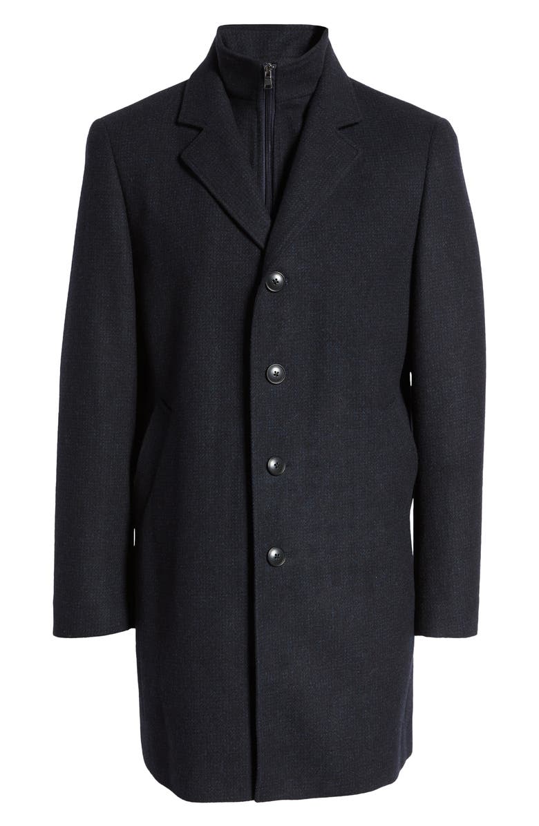 DANIEL HECHTER Sutton Wool Blend Overcoat, Alternate, color,