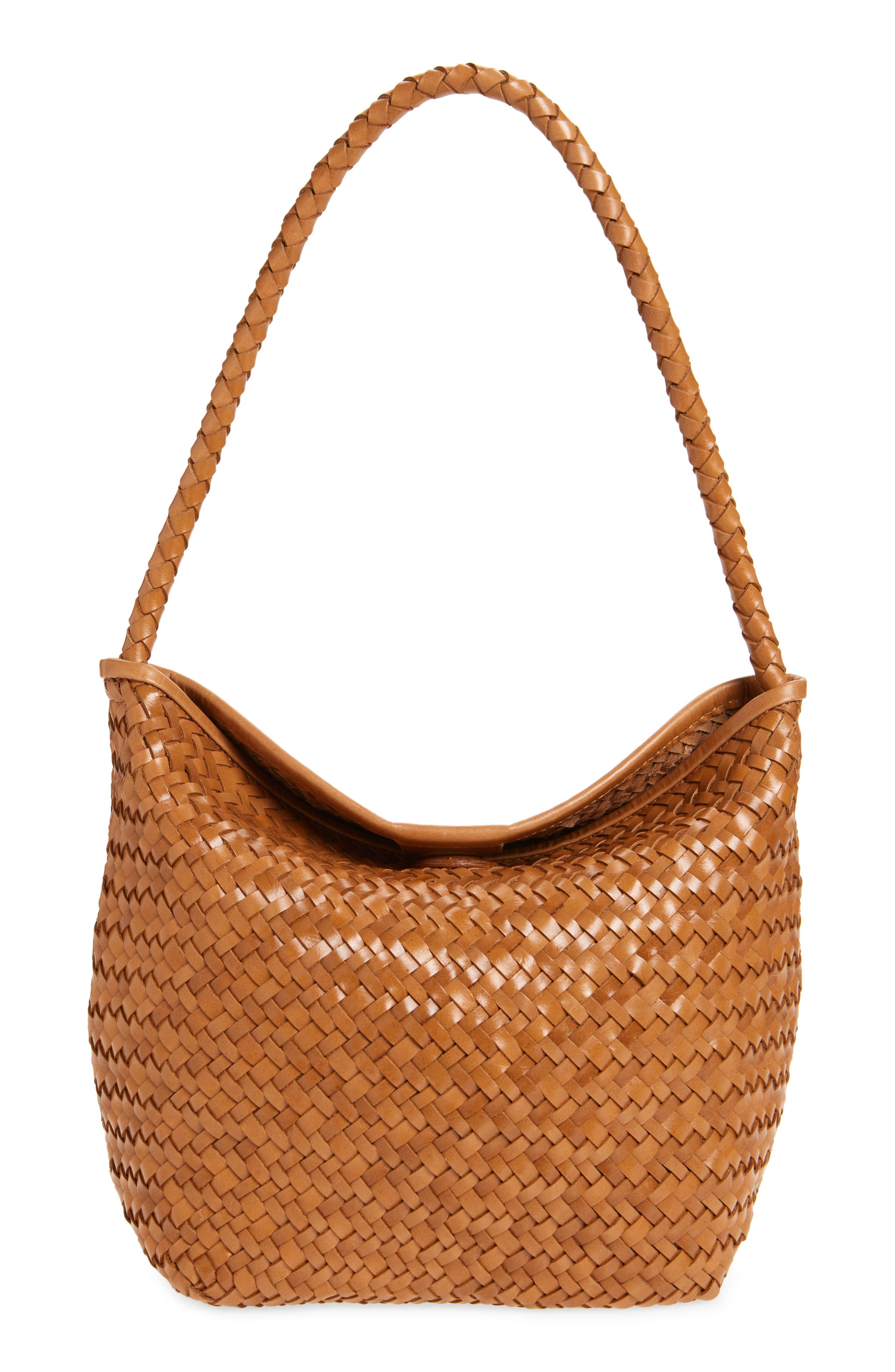 Madewell The Handwoven Leather Shoulder Bag, Main, color, 