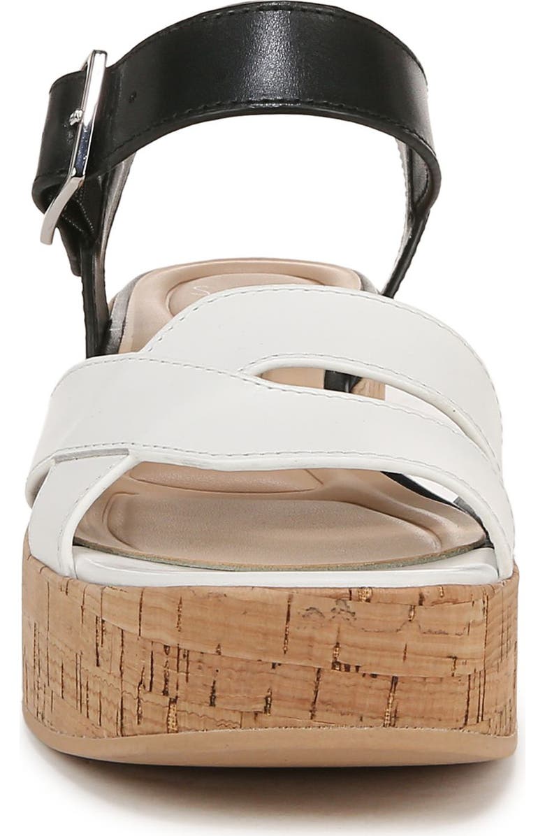 SARTO by Franco Sarto Tilly Ankle Strap Platform Wedge Sandal, Alternate, color, Black/ White