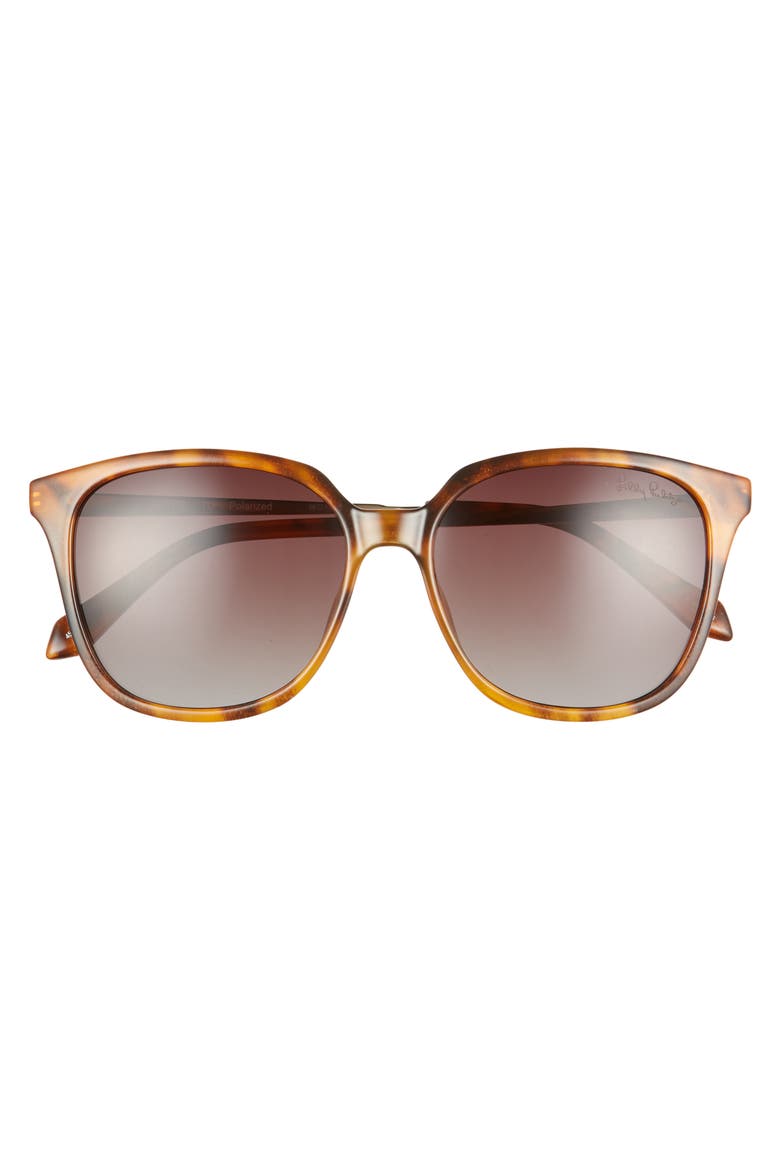 Haylee 56mm Sunglasses, Alternate, color, CARAMEL TORTOISE/ BROWN