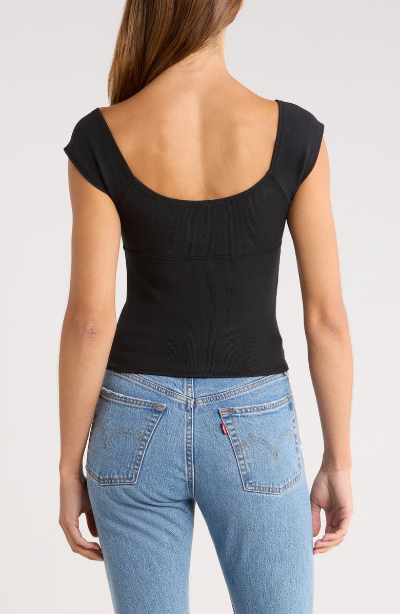 PacSun Juliet Crop Tank, Alternate, color, Black