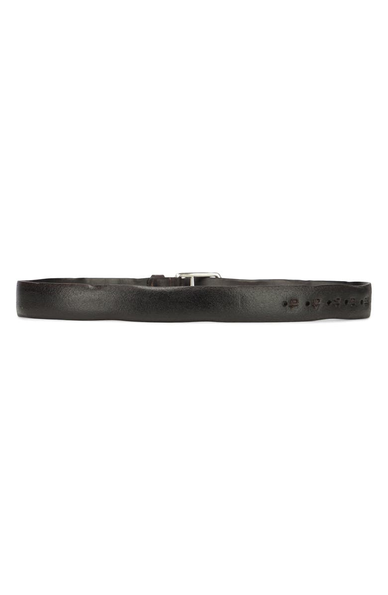 Fortela Crockett Leather Belt, Alternate, color, Brown