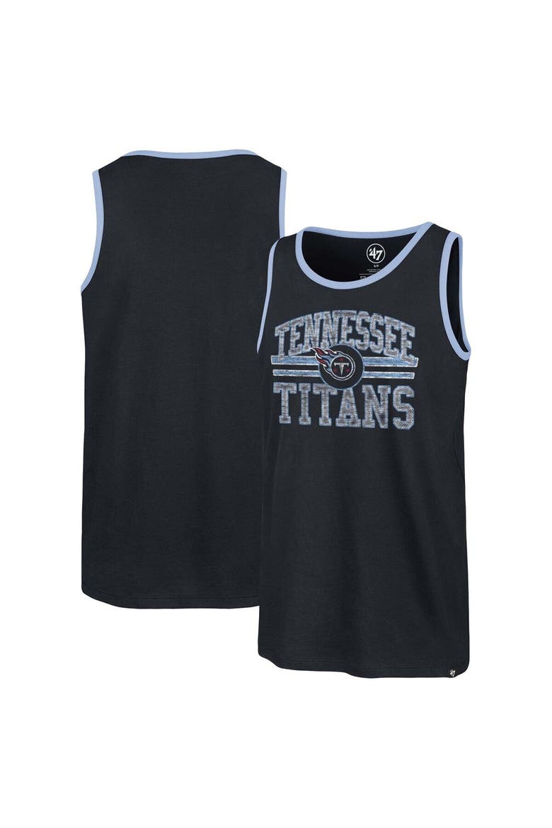 Men's '47 Navy Tennessee Titans Winger Franklin Tank Top, Main, color, Navy