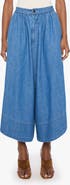MOTHER The Bubble Magic Lamp High Waist Crop Wide Leg Jeans