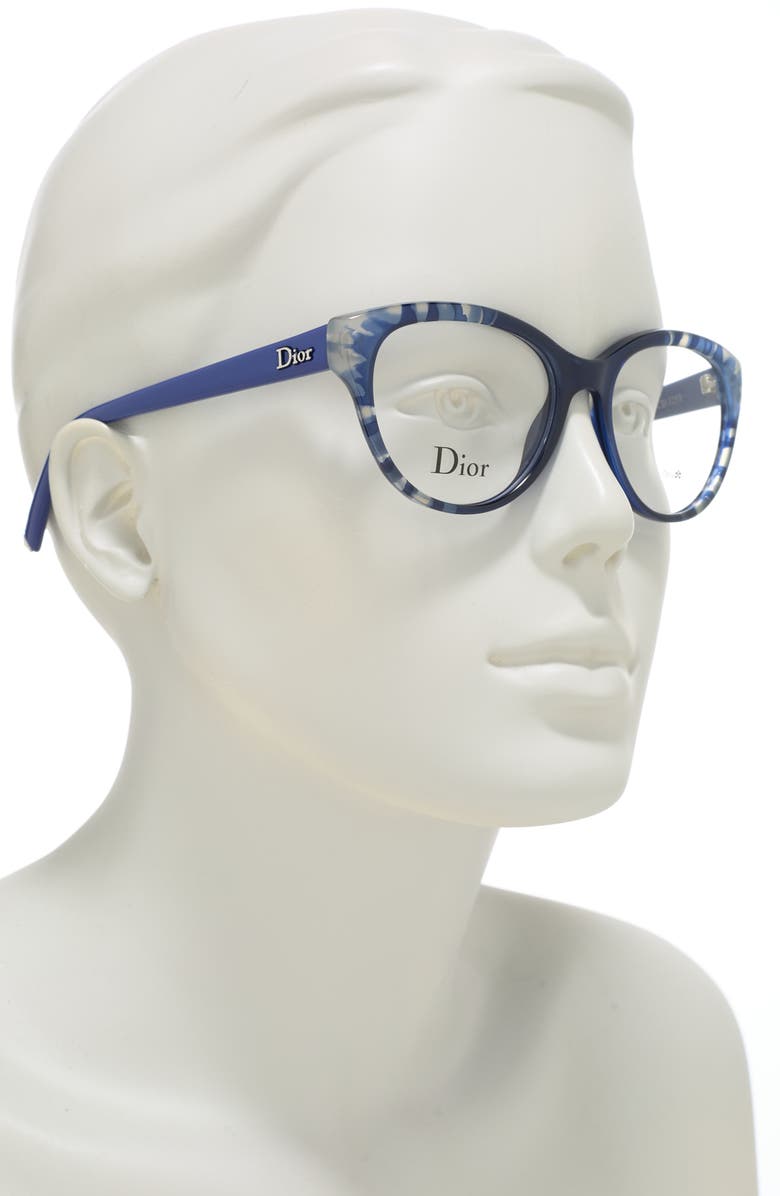 CHRISTIAN DIOR 51mm Cat Eye Optical Frames, Alternate, color,