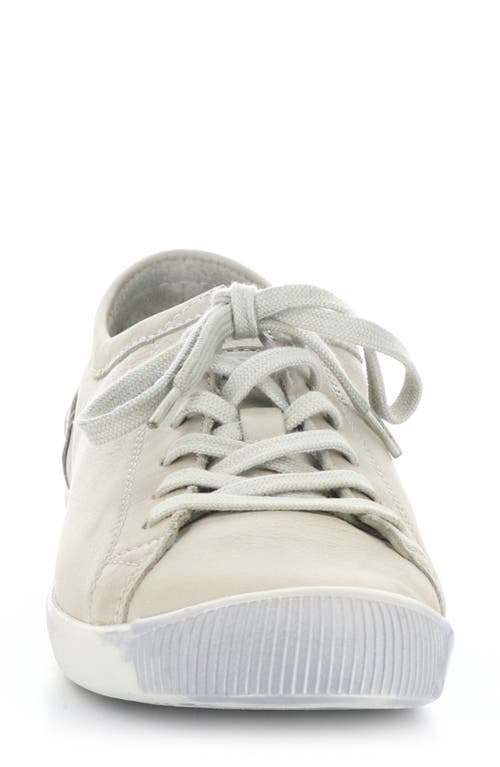 Softinos By Fly London Isla Sneaker In Light Grey Washed Leather