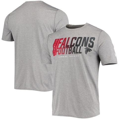 Men
s New Era Heathered Gray Atlanta Falcons Combine Authentic Game On T-Shirt