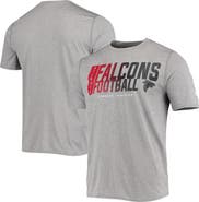 New Era Men's New Era Heathered Gray Atlanta Falcons Combine Authentic Game On T-Shirt