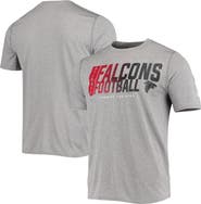 New Era Men's New Era Heathered Gray Atlanta Falcons Combine Authentic Game On T-Shirt