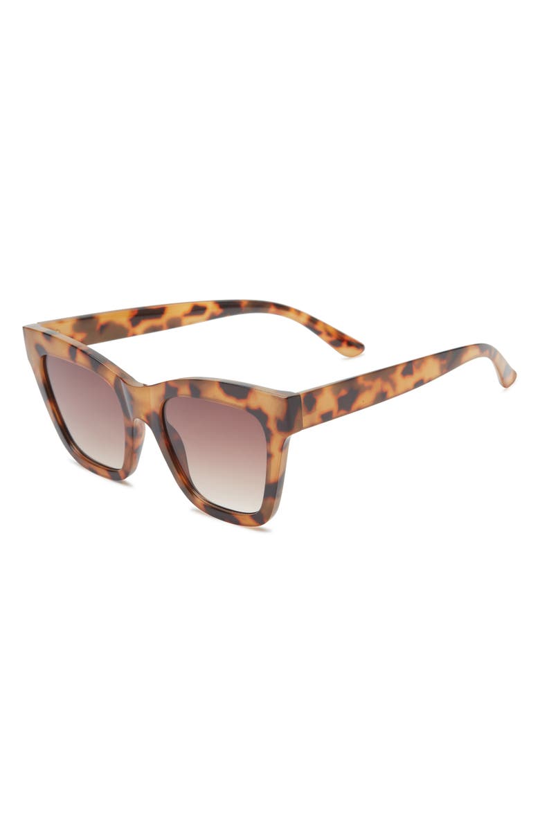 BP. Gradient Chunky Cat Eye Sunglasses, Alternate, color, Tortoise