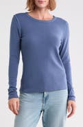 Melrose and Market Exposed Seam Long Sleeve T-Shirt