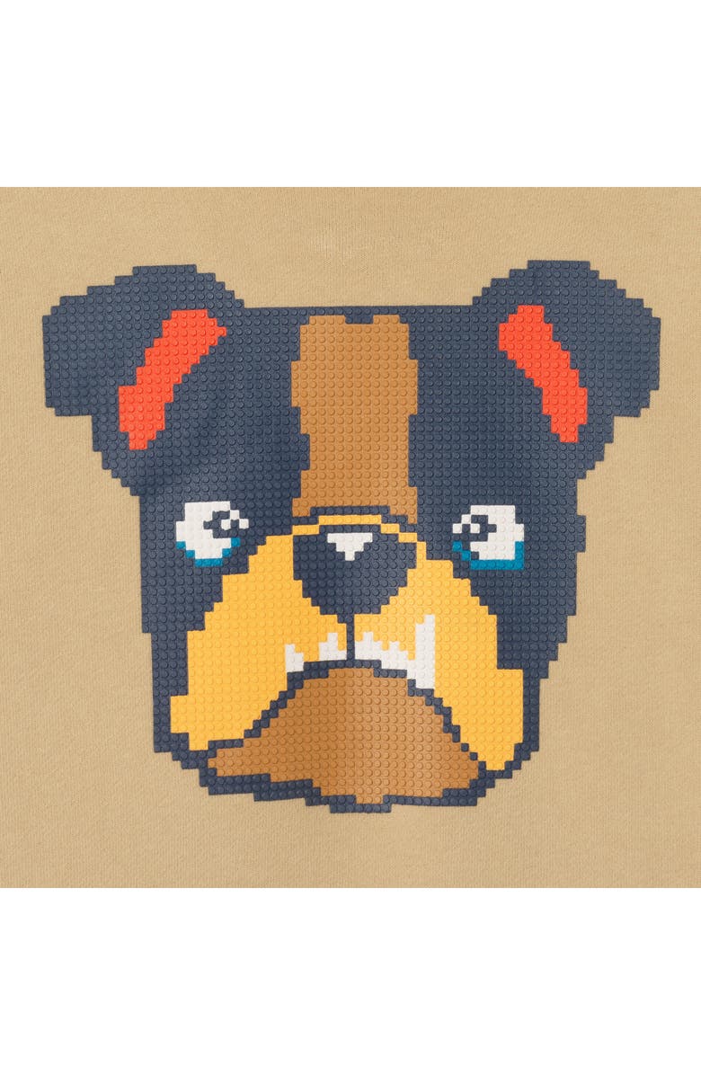 Andy & Evan Kids' Bulldog Patch Hoodie & Joggers Set, Alternate, color, Beige Bulldog