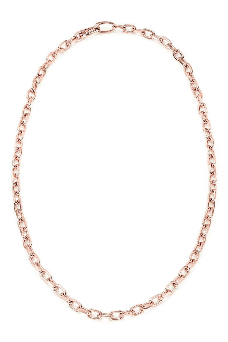 Alta Capture Mini Link Necklace, Main, color, ROSE GOLD
